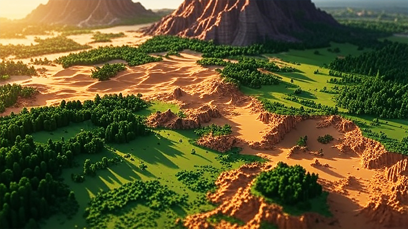 ボクセルマップの地形