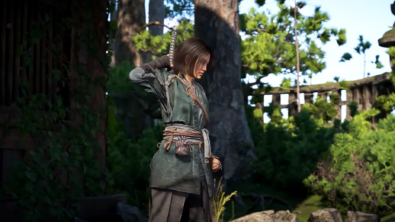「アサシン クリード シャドウズ」の奈緒江のモーション