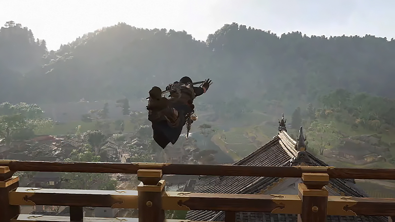 「アサシン クリード シャドウズ」のアクションシーン