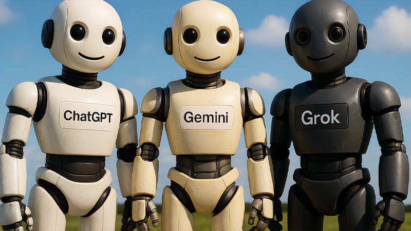 ChatGPT・Gemini・Grokのイメージ画像