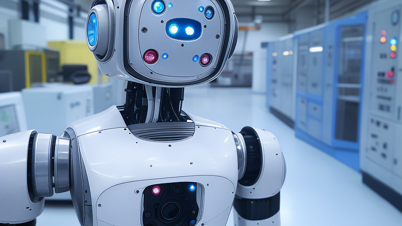 原子力発電所を監視するロボットのイメージ画像