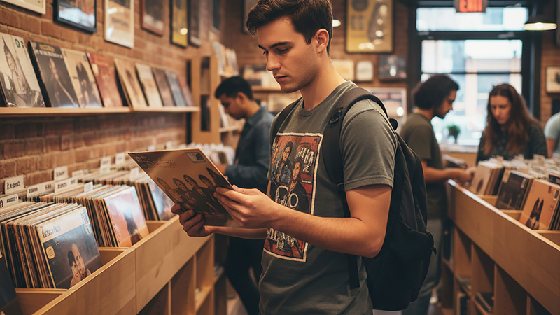 アナログレコード販売店のイメージ画像