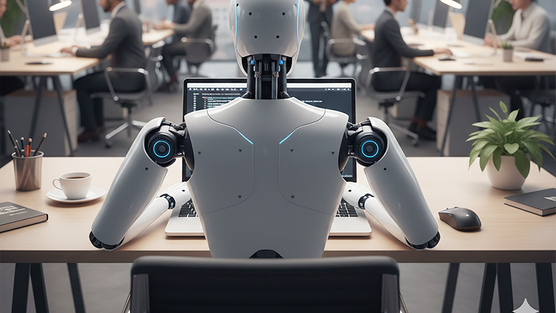 記事を生み出しているAIのイメージ画像