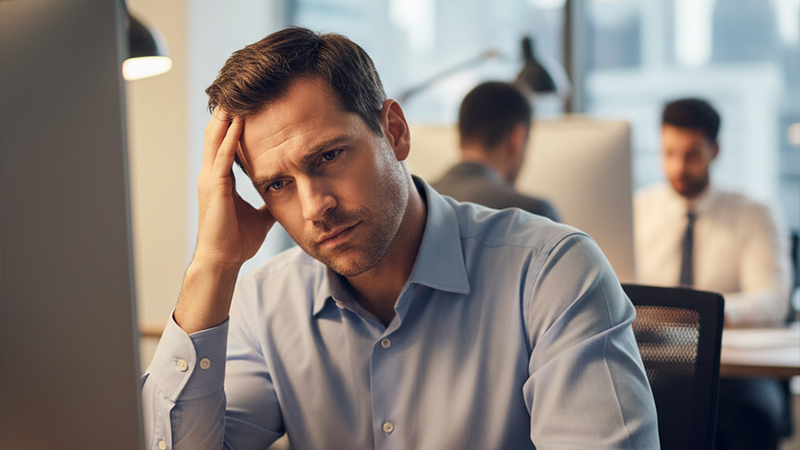 問題のある記事を発見した編集者のイメージ画像