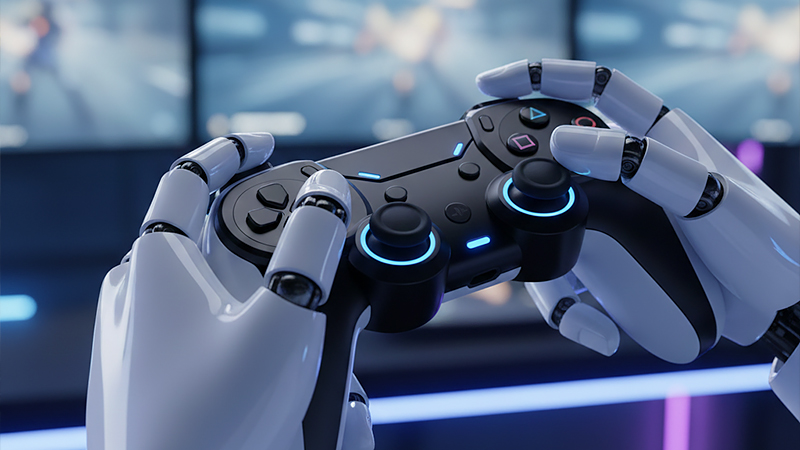 ゲームとAIのイメージ画像