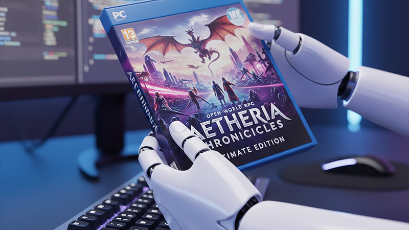 AIゲーム自動生成のイメージ画像