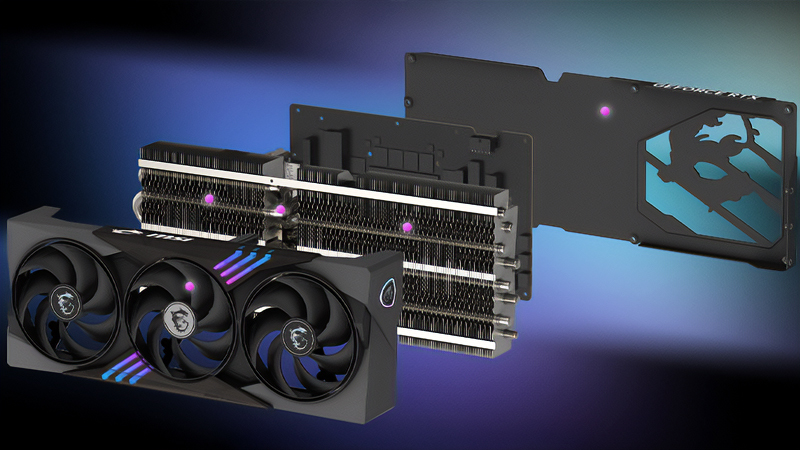 「RTX 5090 32G GAMING TRIO OC」の分解図