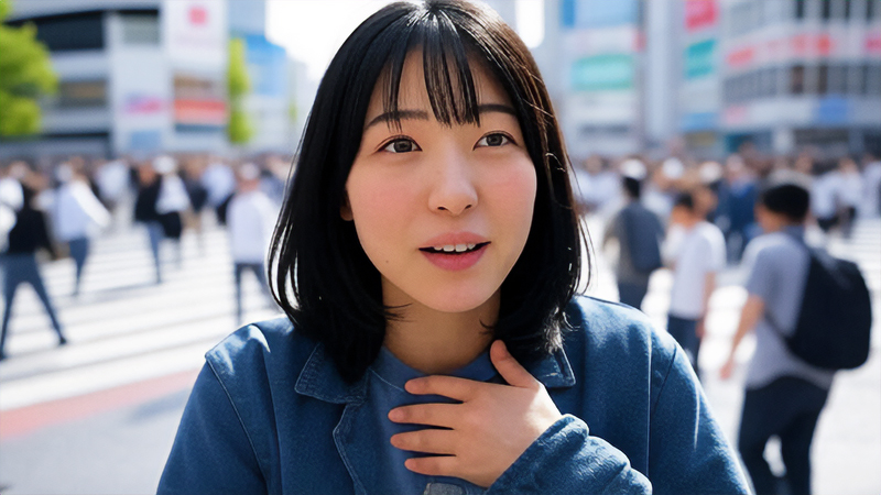 話をしている日本人女性のイメージ画像