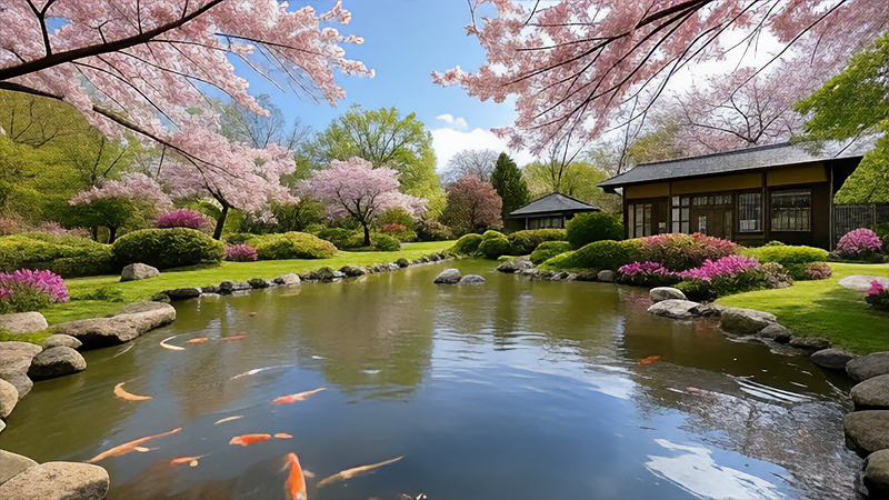昔の日本の景色のイメージ画像