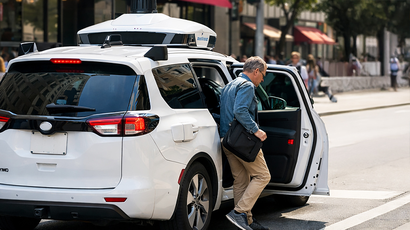 ロボタクシー利用客のイメージ画像