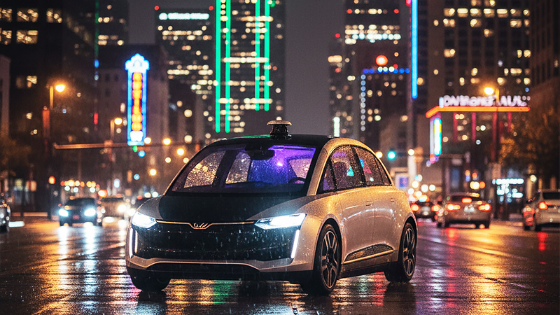 レベル5の自動運転車両のイメージ画像