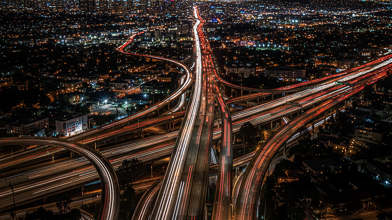 ロサンゼルスの夜景のイメージ画像