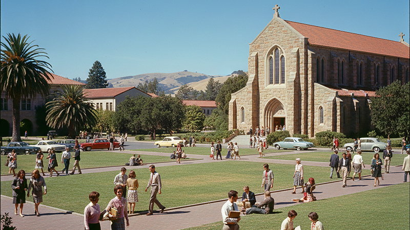 1960年代のスタンフォード大学のイメージ画像