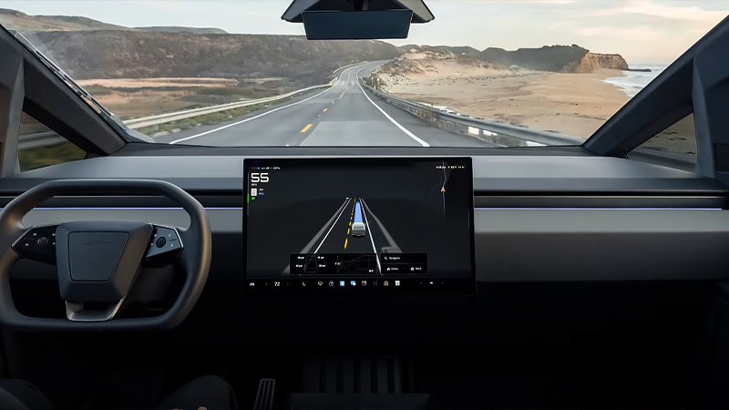 ”Full Self-Driving(FSD)”システムの紹介画像