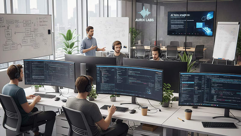 音声解析技術を研究しているイメージ画像