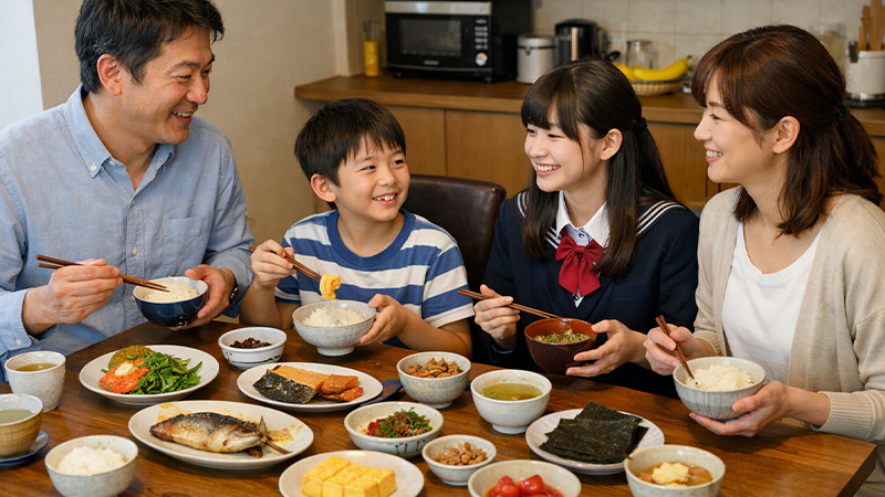 日本の食卓のイメージ画像