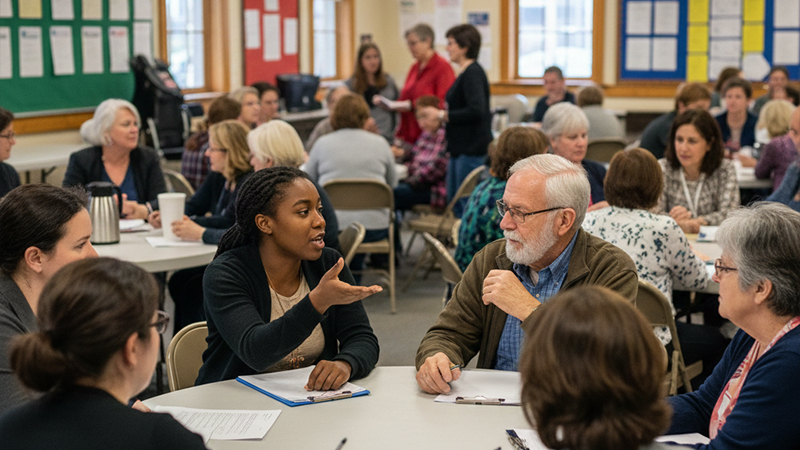 アメリカ国内の地域の会合のイメージ画像