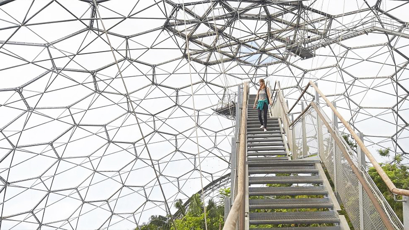 Eden Projectのドーム内部