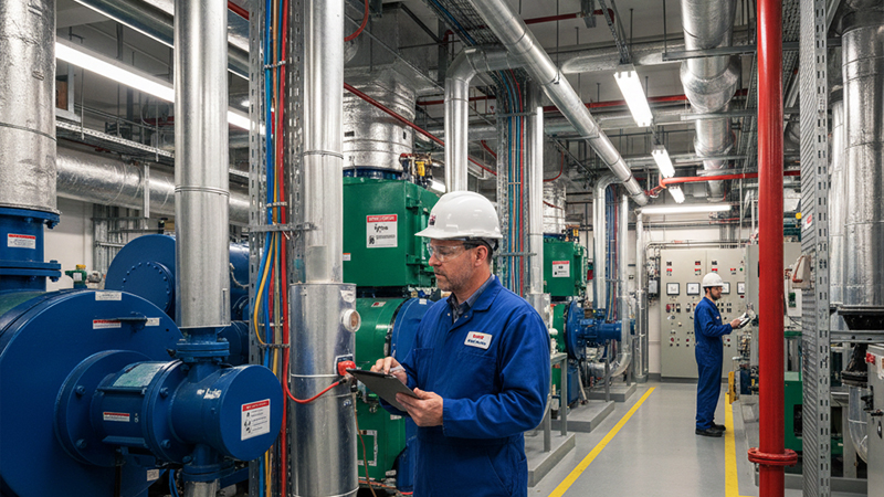 ビル内部の機械室のイメージ画像