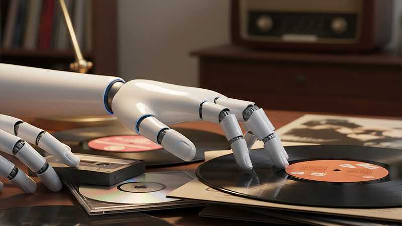 AIによる音声ファイル変換のイメージ画像