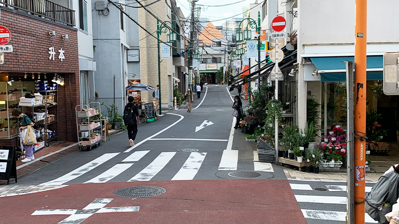代々木上原駅付近の風景