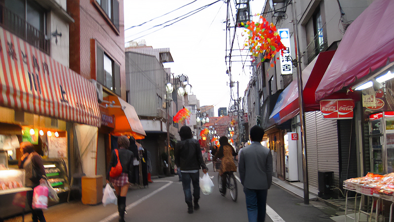 商店街の画像
