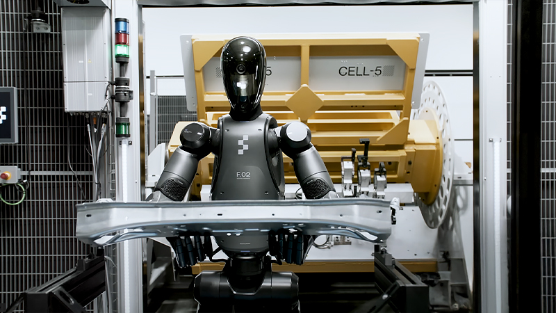 BMWの工場内で働くFigureのAIロボット