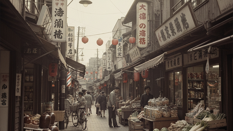 昭和の商店街のイメージ画像