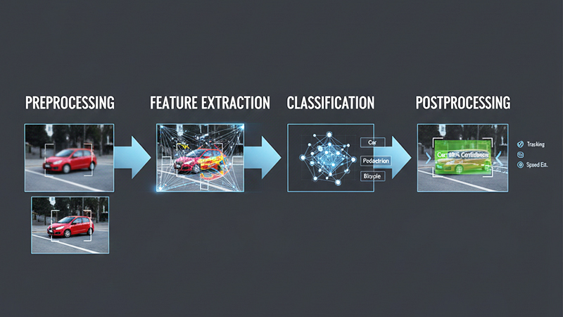 映像分析のプロセスを解説するイメージ画像
