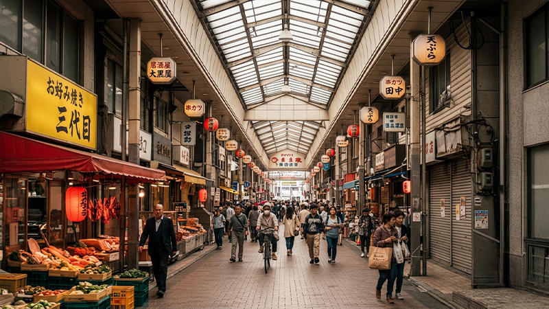 アーケード商店街のイメージ画像