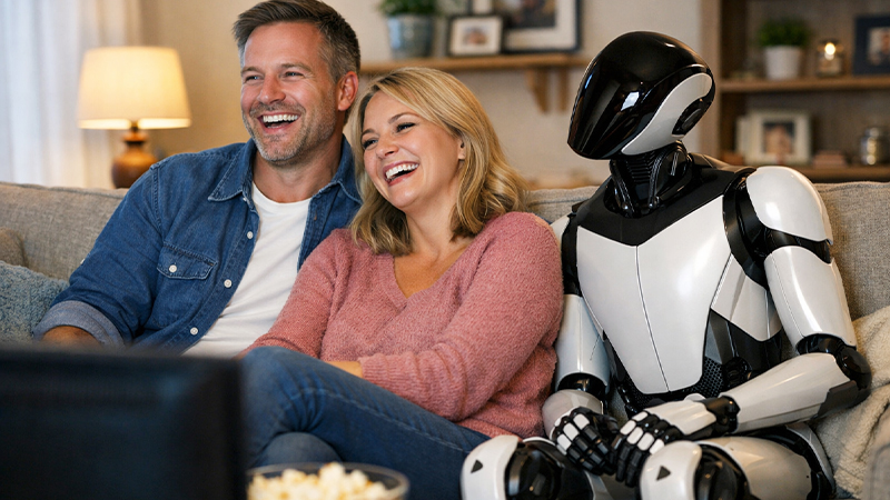 映像を見る人間とAIのイメージ画像