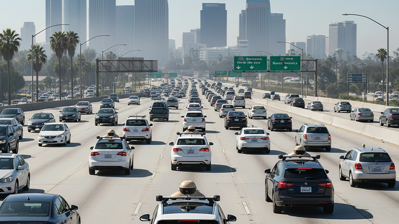 自動運転社会の未来像を表すイメージ画像