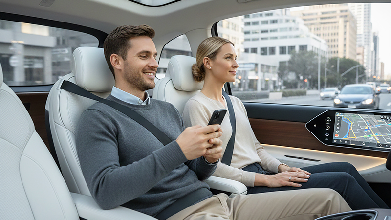 ロボタクシー内部のイメージ画像