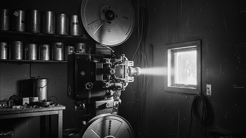 旧式の映写機のイメージ画像