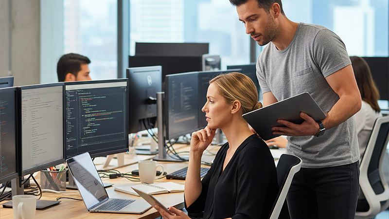 SEO対策をしている企業のイメージ画像