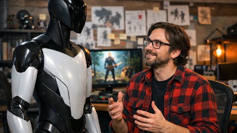 AIとデベロッパーの対話のイメージ画像