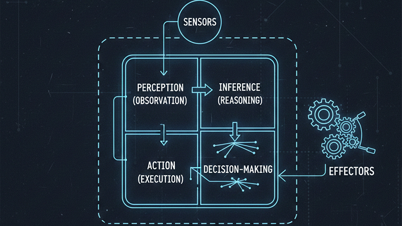 知的エージェントの概念図