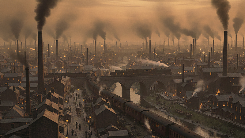 産業革命時代のイギリスのイメージ画像