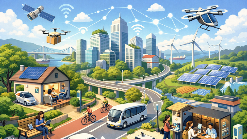 スマートシティの概念図