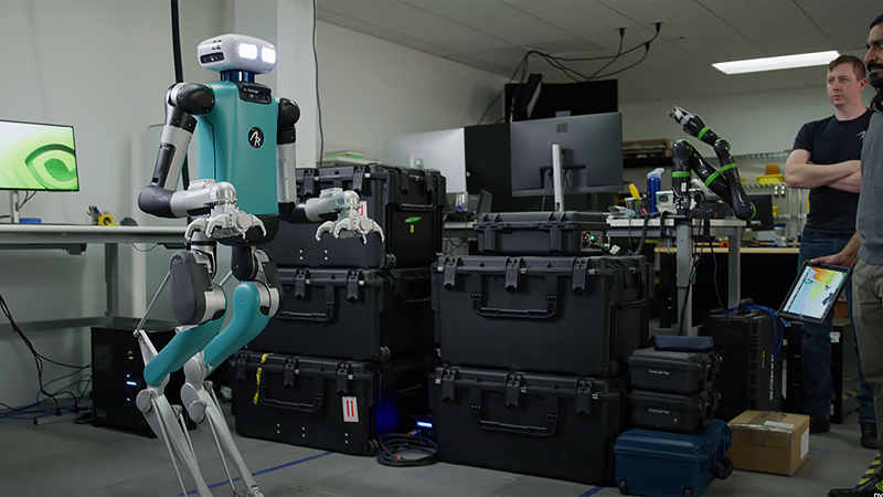 Agility Roboticsのロボットを開発する場面