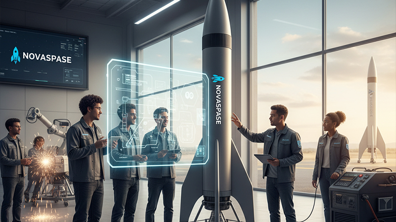 スタートアップ企業の宇宙探索進出をイメージした画像