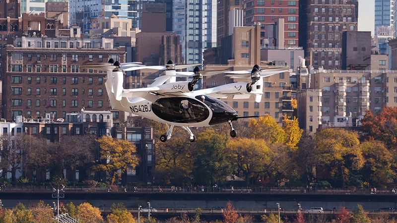 eVTOL「Joby」が飛行している様子