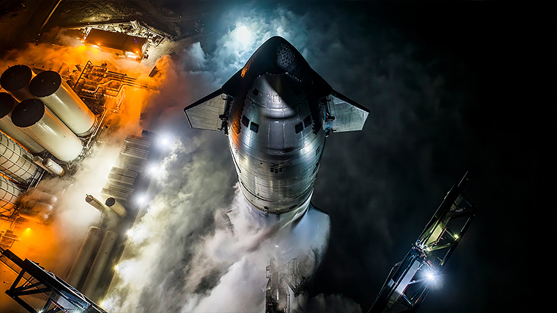 SpaceXが開発したStarshipの画像