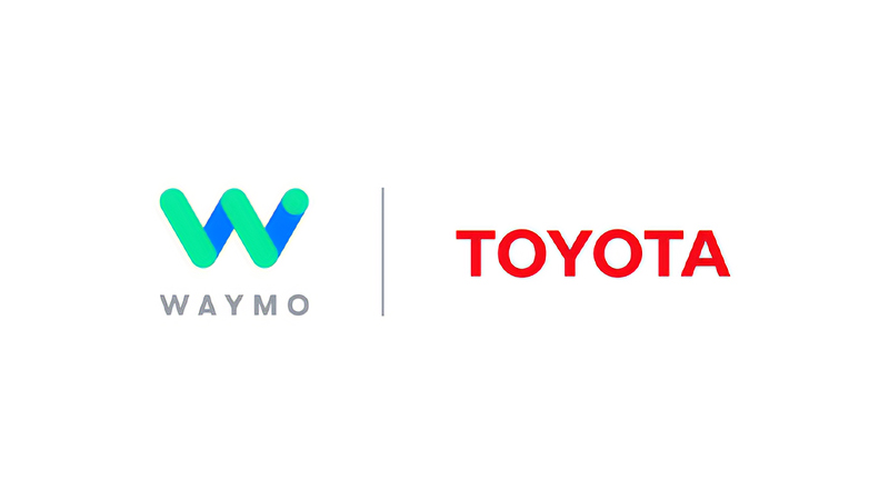 Waymoとトヨタの連携発表ロゴ