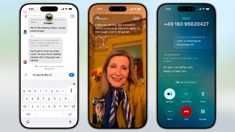 Apple Intelligenceのライブ翻訳機能