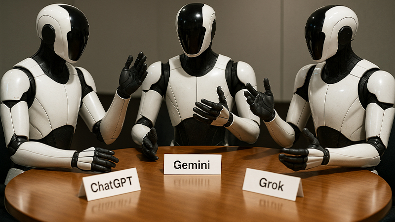 ChatGPT・Gemini・Grokのイメージ画像