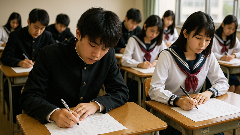 日本の高校生のイメージ