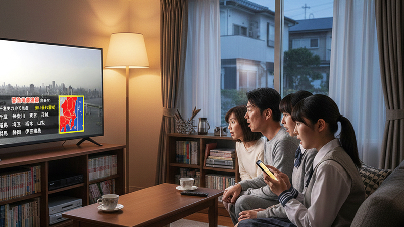 緊急地震速報のイメージ画像