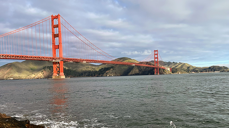 ゴールデン・ゲート・ブリッジの実際の写真