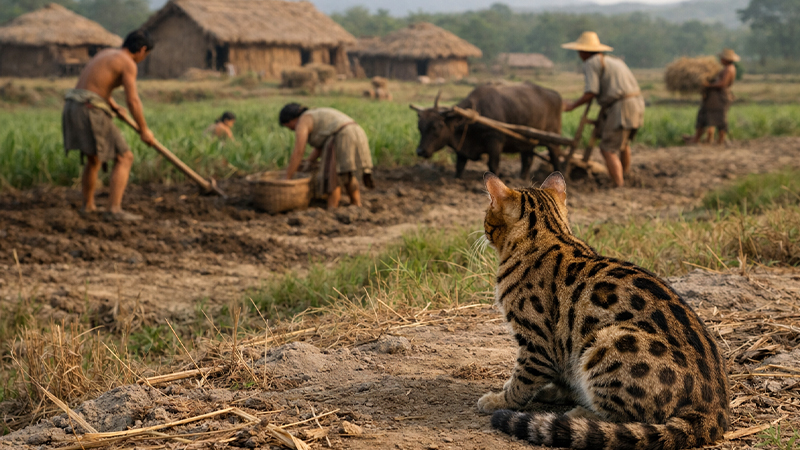 中国にいるベンガルヤマネコのイメージ画像